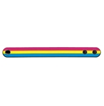 Pansexual rubber wristband